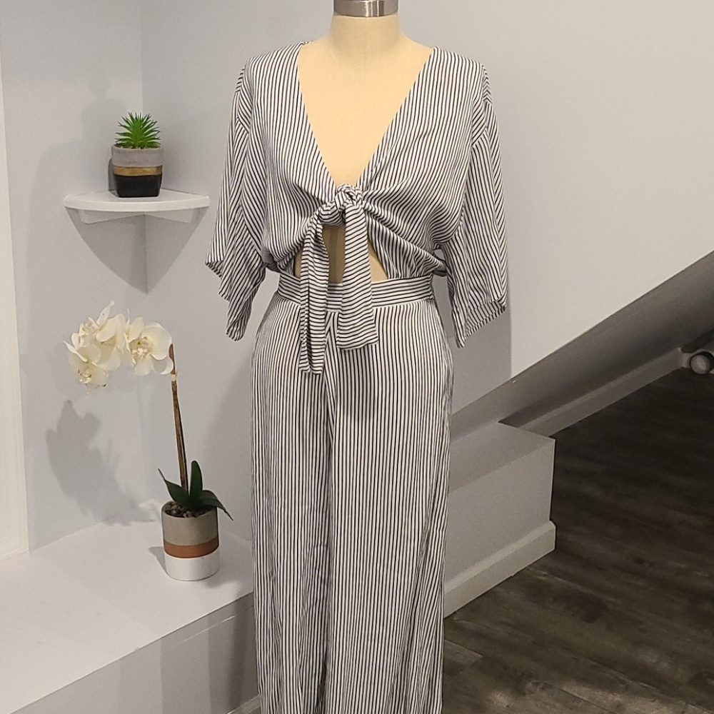 Striped Jumpsuit